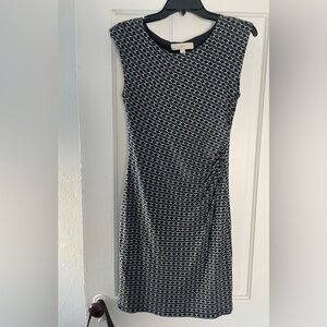 LOFT Monochrome Geometric Maxi Dress